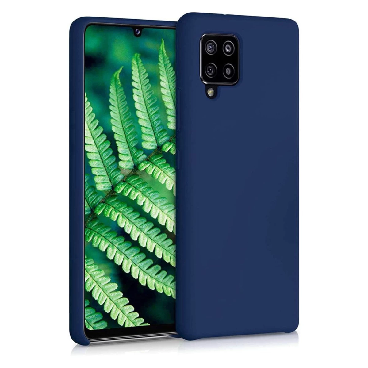 Silikoninis Dėklas Lankstus Silikoninis Dėklas Samsung Galaxy A42 5g Mėlynas