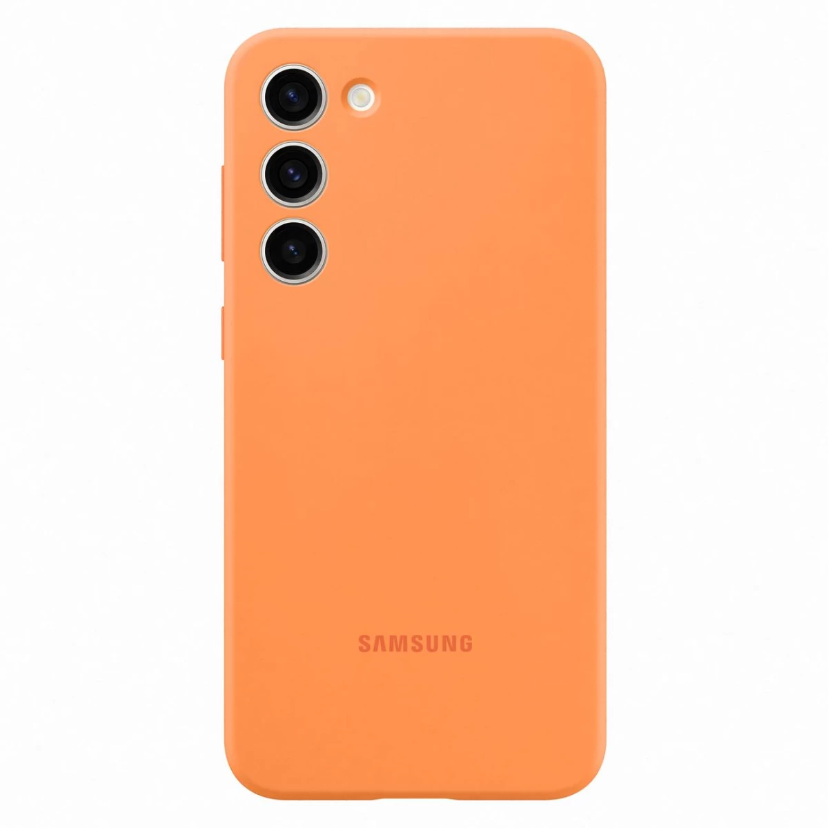 Silikoninis Dėklas Samsung Galaxy S23+ Silikoninis Dangtelis Oranžinis
