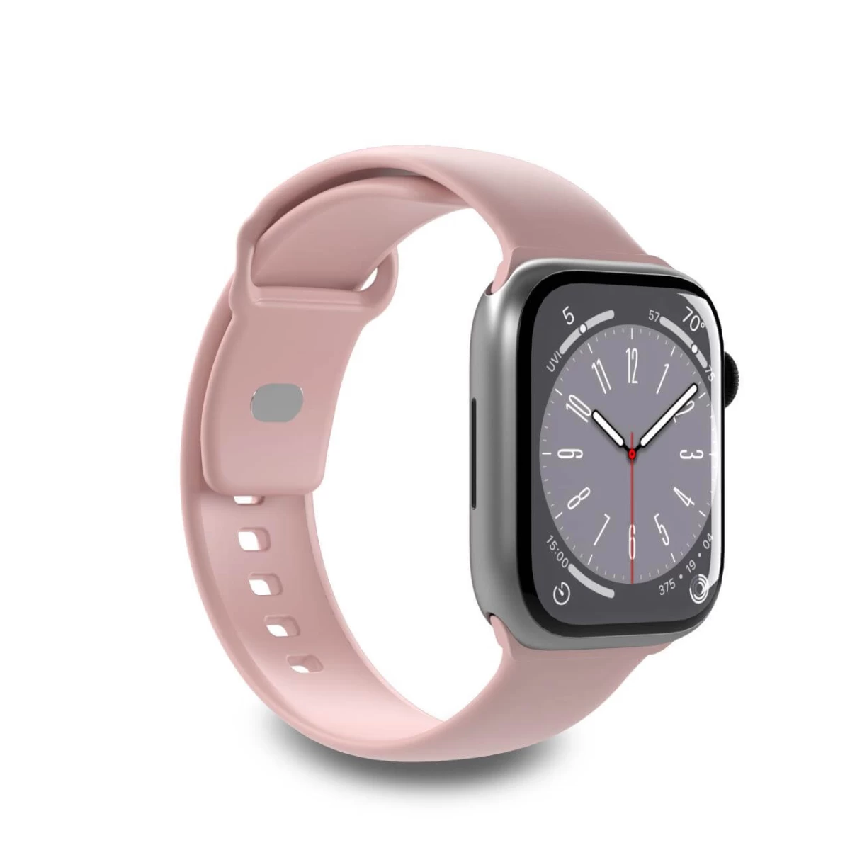 Silikoninis Dirželis apple Watch 38 40 41 Mm icon Pink - 2 Vnt.
