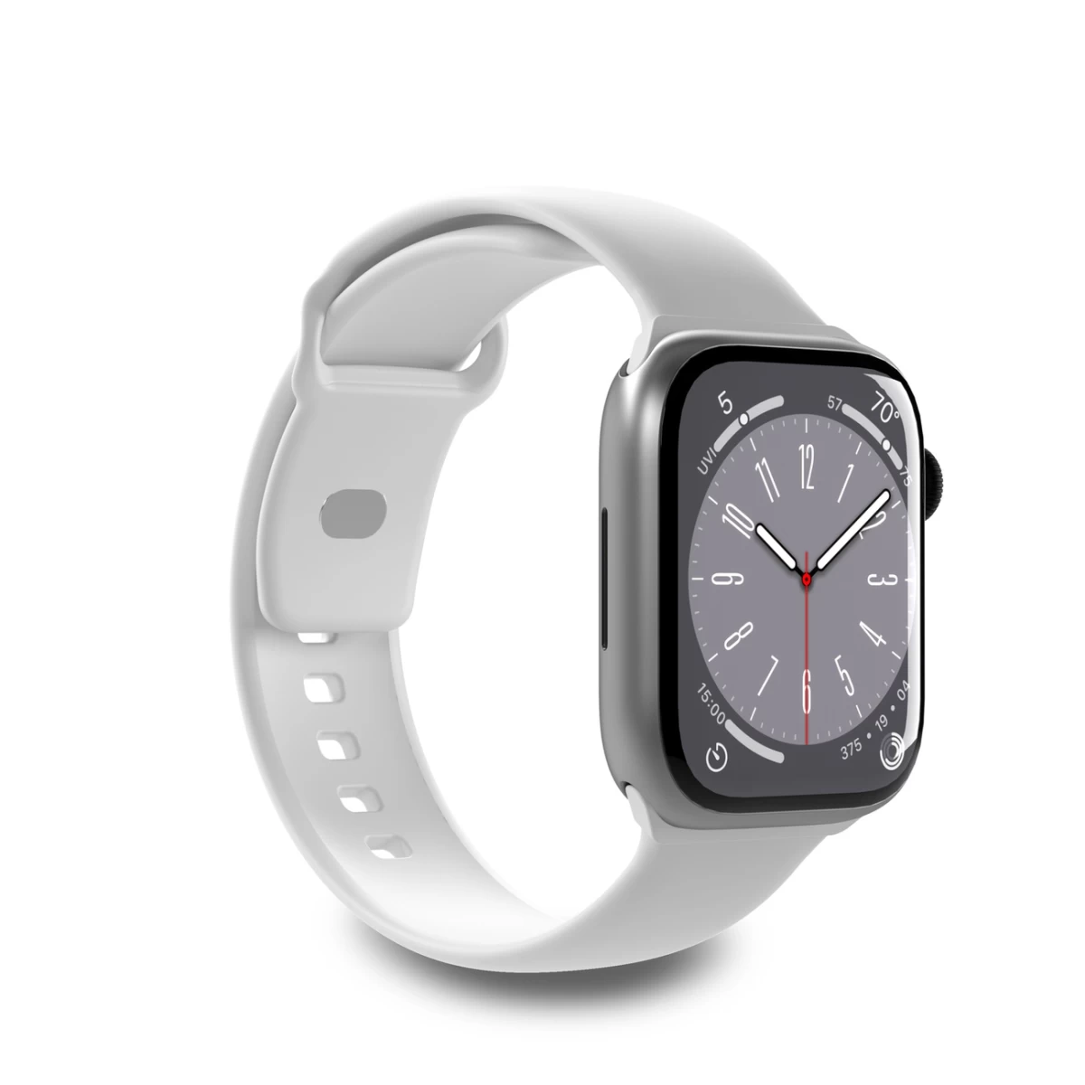 Silikoninis Dirželis apple Watch 38 40 41 Mm icon White - 2 Vnt.