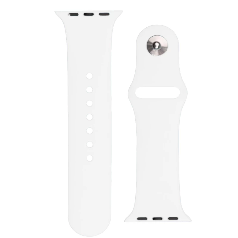 Silikoninis Dirželis apple Watch Ultra 2-9/se 42/44/45 Mm Silikoninis Dirželis Aps Baltas