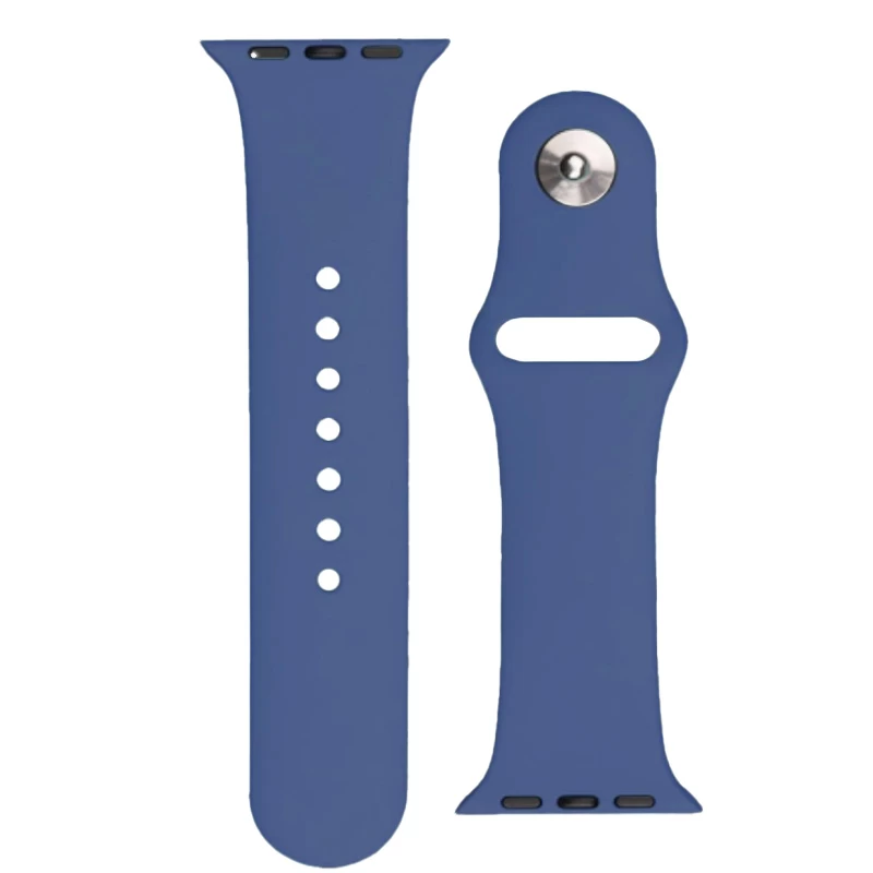 Silikoninis Dirželis apple Watch Ultra 2-9/se 42/44/45 Mm Silikoninis Dirželis Aps Mėlynas