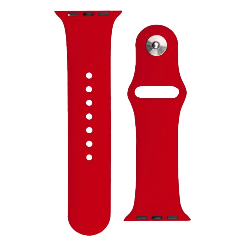 Silikoninis Dirželis apple Watch Ultra 2-9/se 42/44/45 Mm Silikoninis Dirželis Aps Raudonas