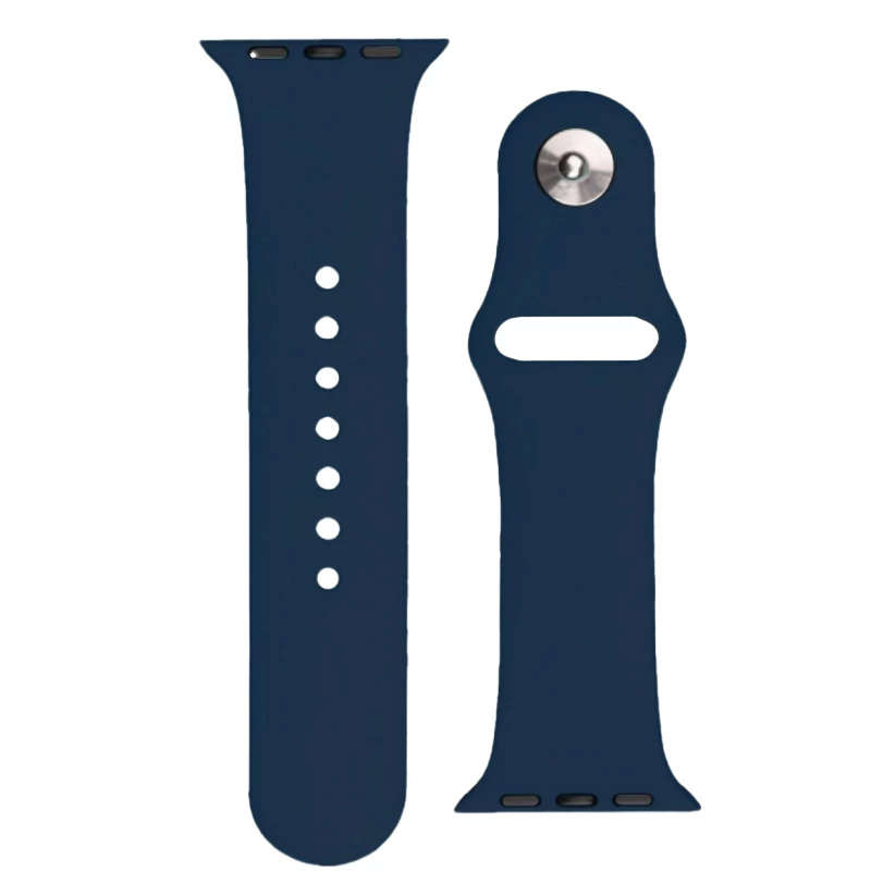 Silikoninis Dirželis apple Watch Ultra 2-9/se 42/44/45 Mm Silikoninis Dirželis Aps Tamsiai Mėlynas Silikoninis Dirželis apple Watch Ultra 2-9/se 42/44/45 Mm Silikoninis Dirželis Aps Tamsiai Mėlynas