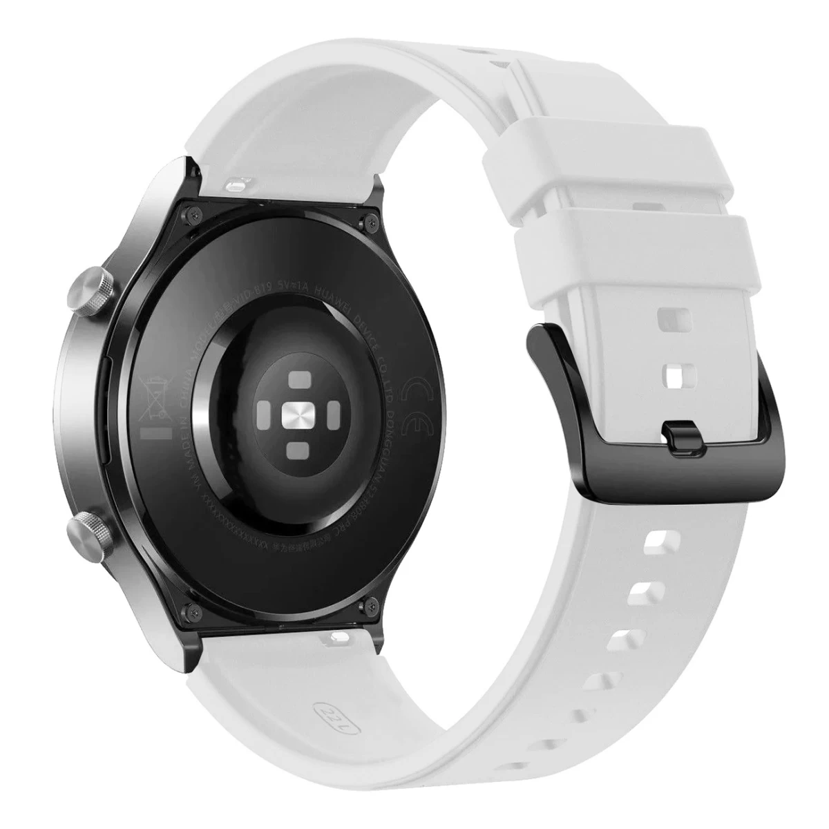 Silikoninis Dirželis huawei Watch Gt 2/3/4/2 Pro/3 Pro/4 Pro/gt 2e 46 Mm - Baltas
