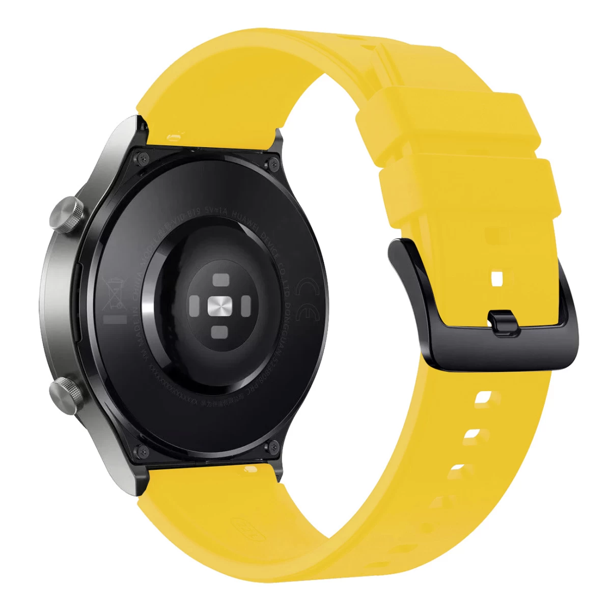 Silikoninis Dirželis huawei Watch Gt 2/3/4/2 Pro/3 Pro/4 Pro/gt 2e 46 Mm - Geltonas