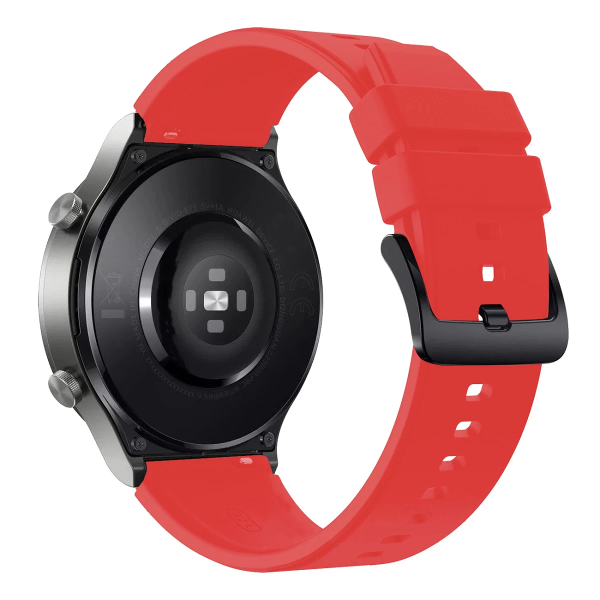 Silikoninis Dirželis huawei Watch Gt 2/3/4/2 Pro/3 Pro/4 Pro/gt 2e 46 Mm - Raudonas