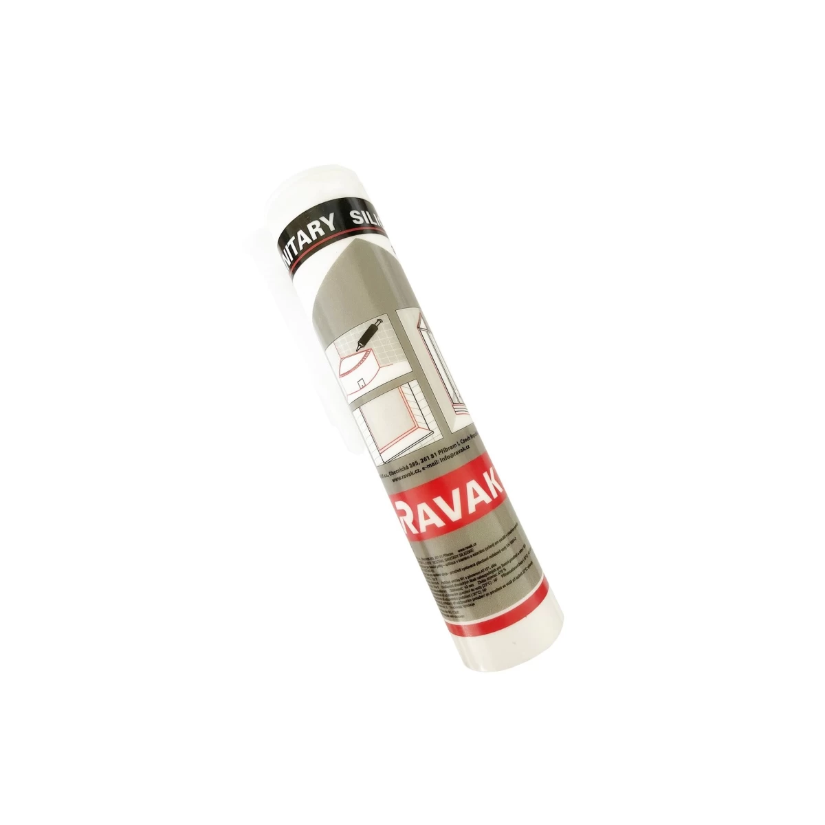 Silikoninis glaistas RAVAK Professional, 310ml bespalvis