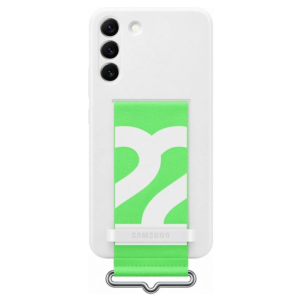 Silikoninis Guminis Dėklas Galaxy S22+ Silikono Dangtelis Baltas