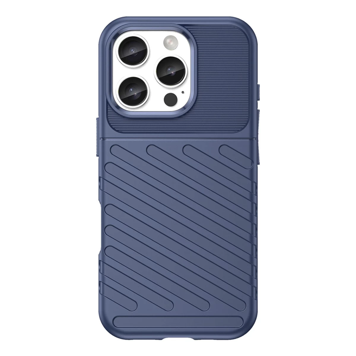 Silikoninis iphone 16 Pro Max Silikoninis Dėklas thunder - Mėlynas