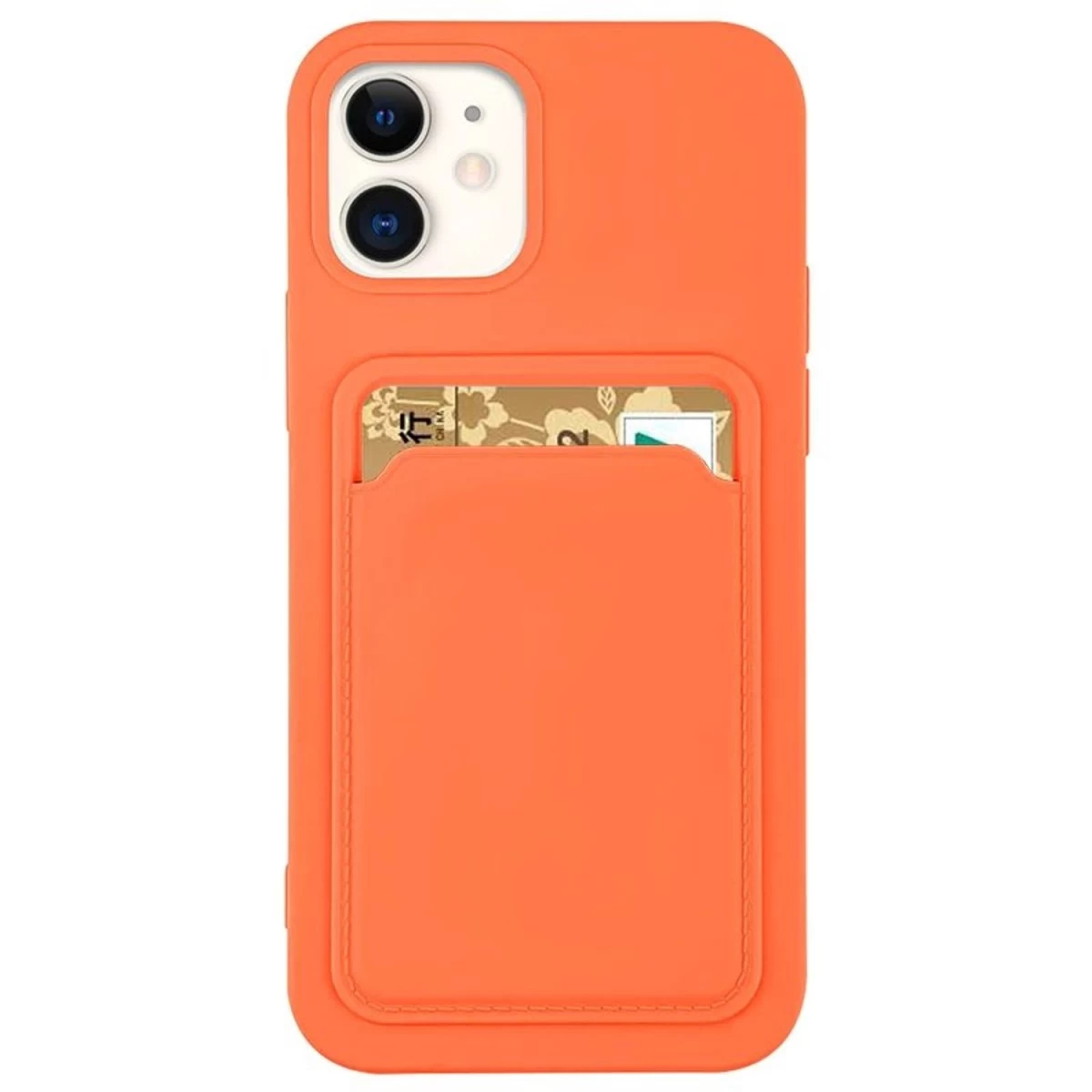 Silikoninis Kortelių Dėklas Piniginė Su Kišenėle Tapatybės Dokumentams Ir Kortelėms Iphone 12 Pro Max - Oranžinis Silikoninis Kortelių Dėklas Piniginė Su Kišenėle Tapatybės Dokumentams Ir Kortelėms Iphone 12 Pro Max - Oranžinis