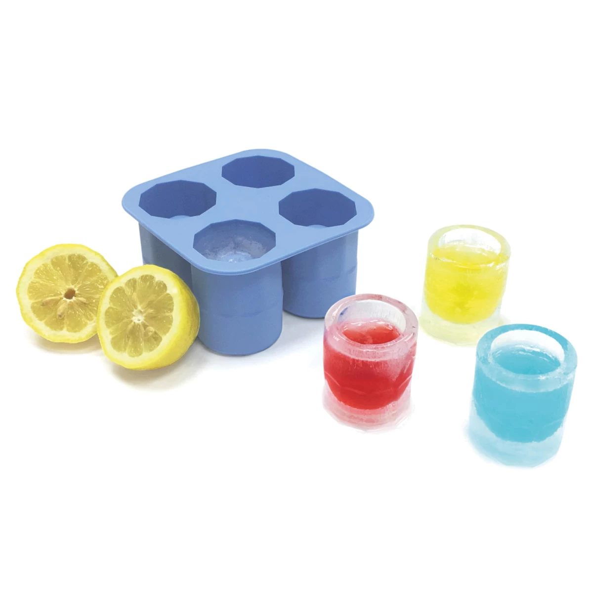 Silikoninis Ledo Kubelių Padėklas 4 X Shot Ledo Kubelių Padėklai