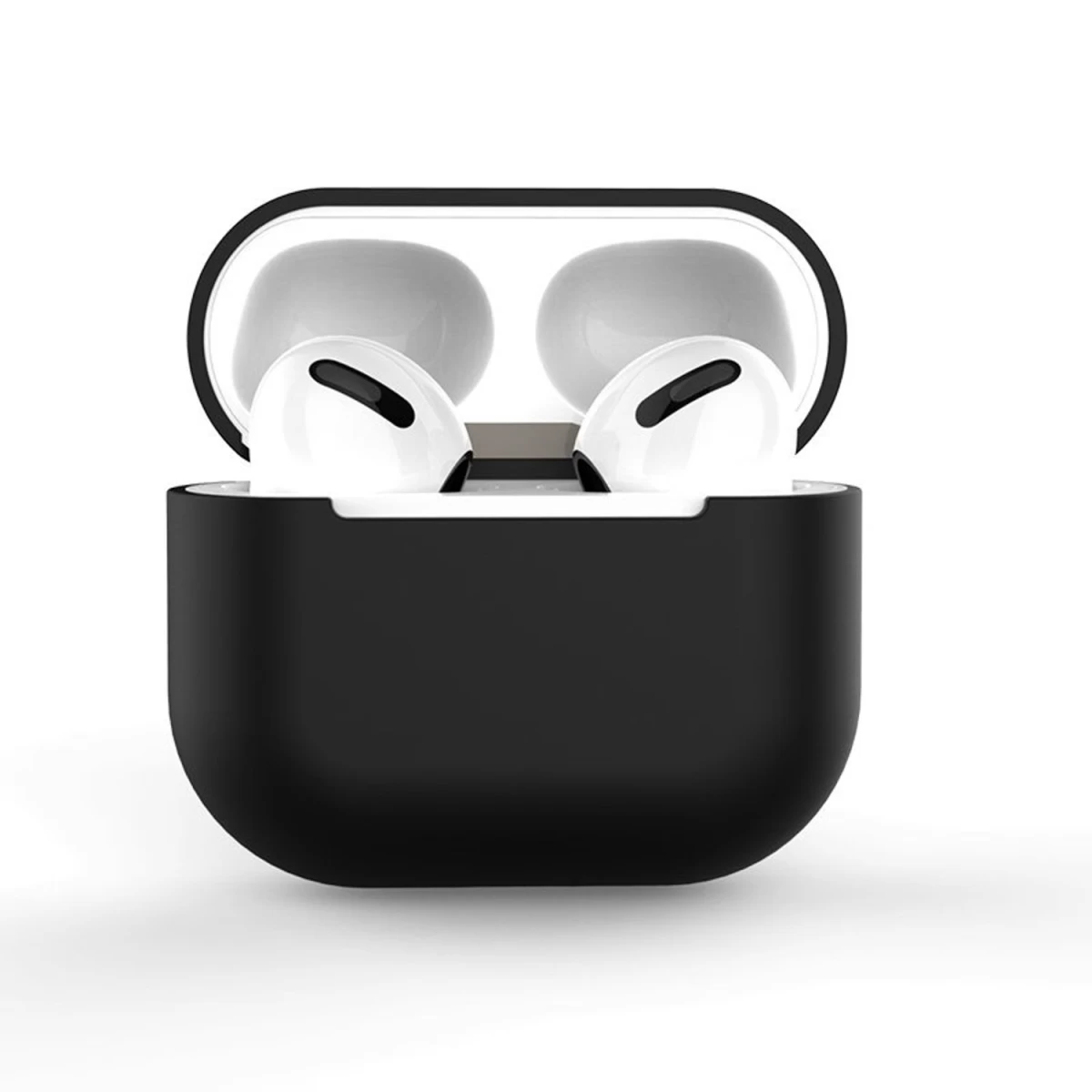 Silikoninis Minkštas airpods 2 / airpods 1 Korpuso Dangtelis, Juodas (c Korpusas)