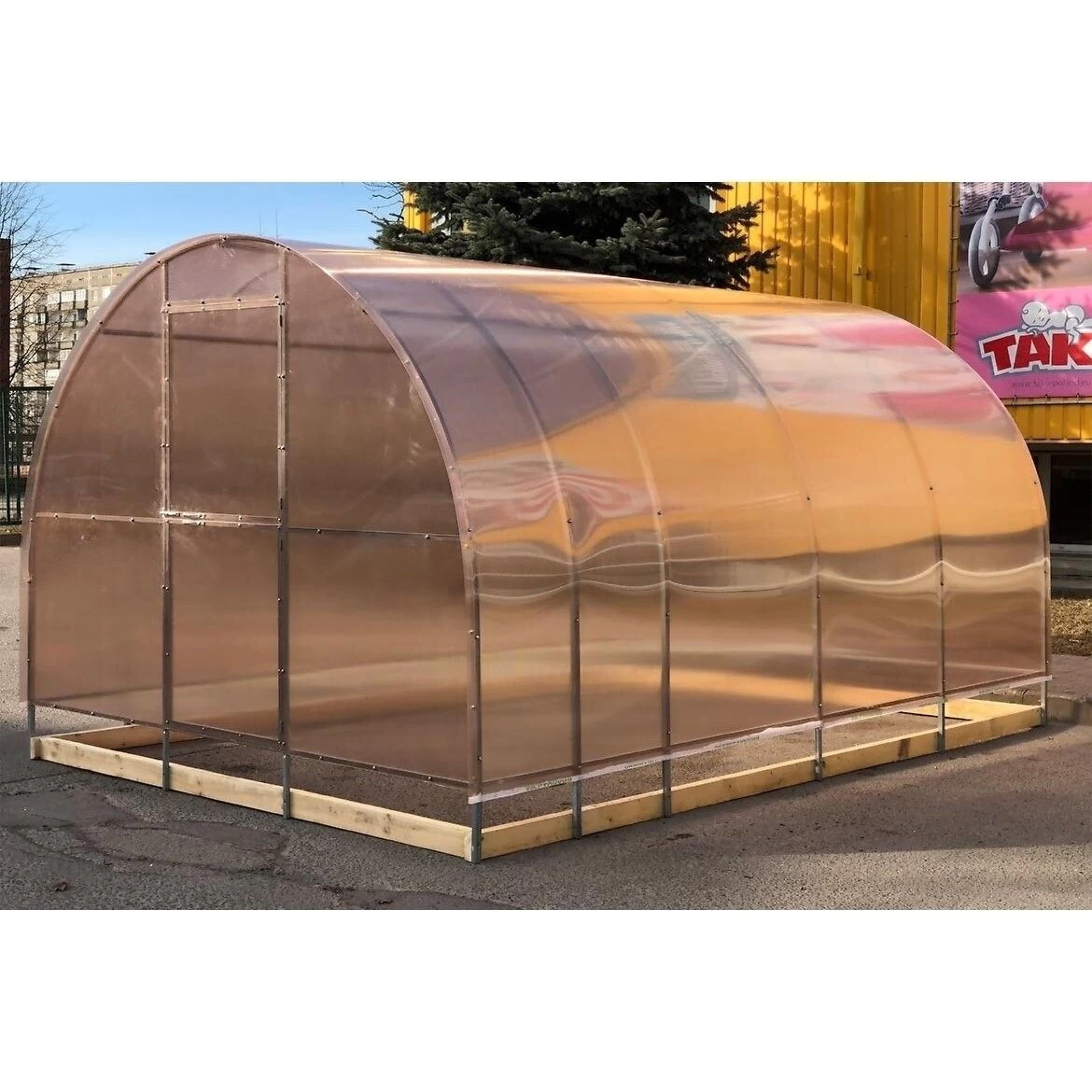 Šiltnamis AGRO TITAN (plotis 3m), NANO polikarbonatas 4 mm 6 m