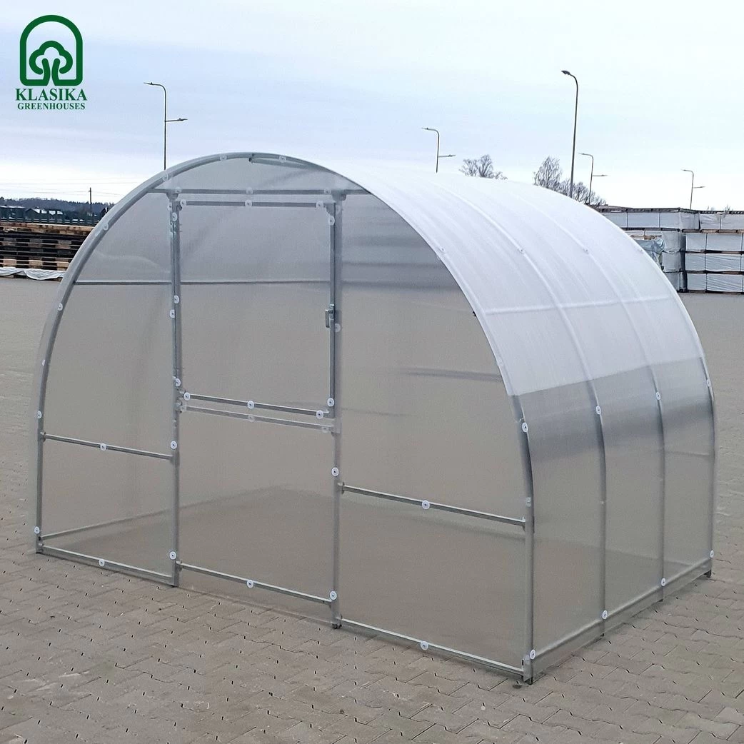 Šiltnamis KLASIKA EASY 6 m2 (plotis 3m) danga 6 mm ilgis 2 m