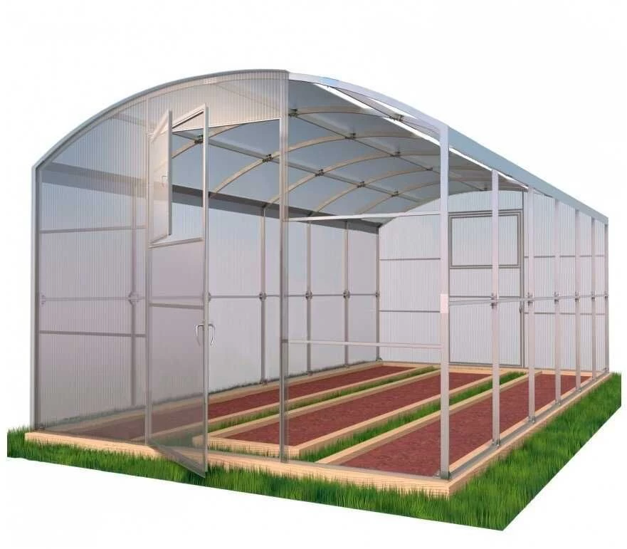 Šiltnamis Nova (plotis 2,5m), danga 4mm, 12m