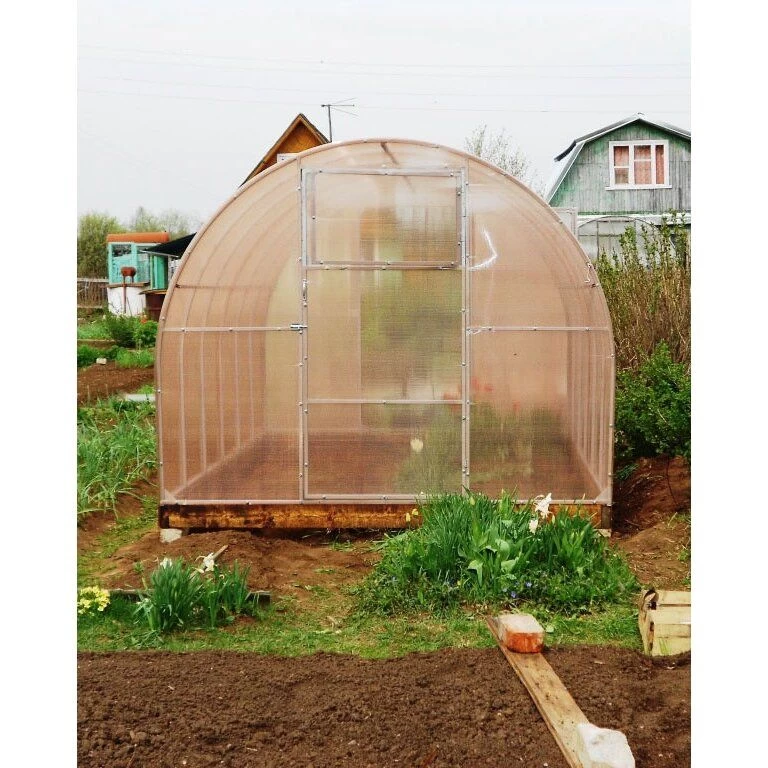 Šiltnamis SVAJONĖ KOMPAKT (plotis 2,4m) NANO polikarbonatas 4 mm 4 m