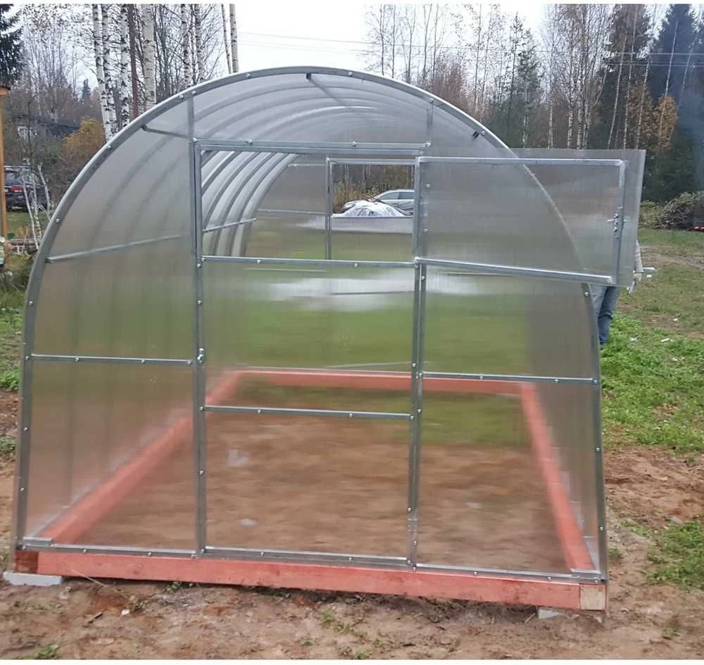 Šiltnamis SVAJONĖ KOMPAKT (plotis 2m), danga 4 mm 6 m
