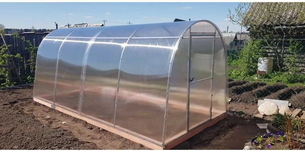 Šiltnamis SVAJONĖ MINI (plotis 1,65m), danga 4 mm 4 m