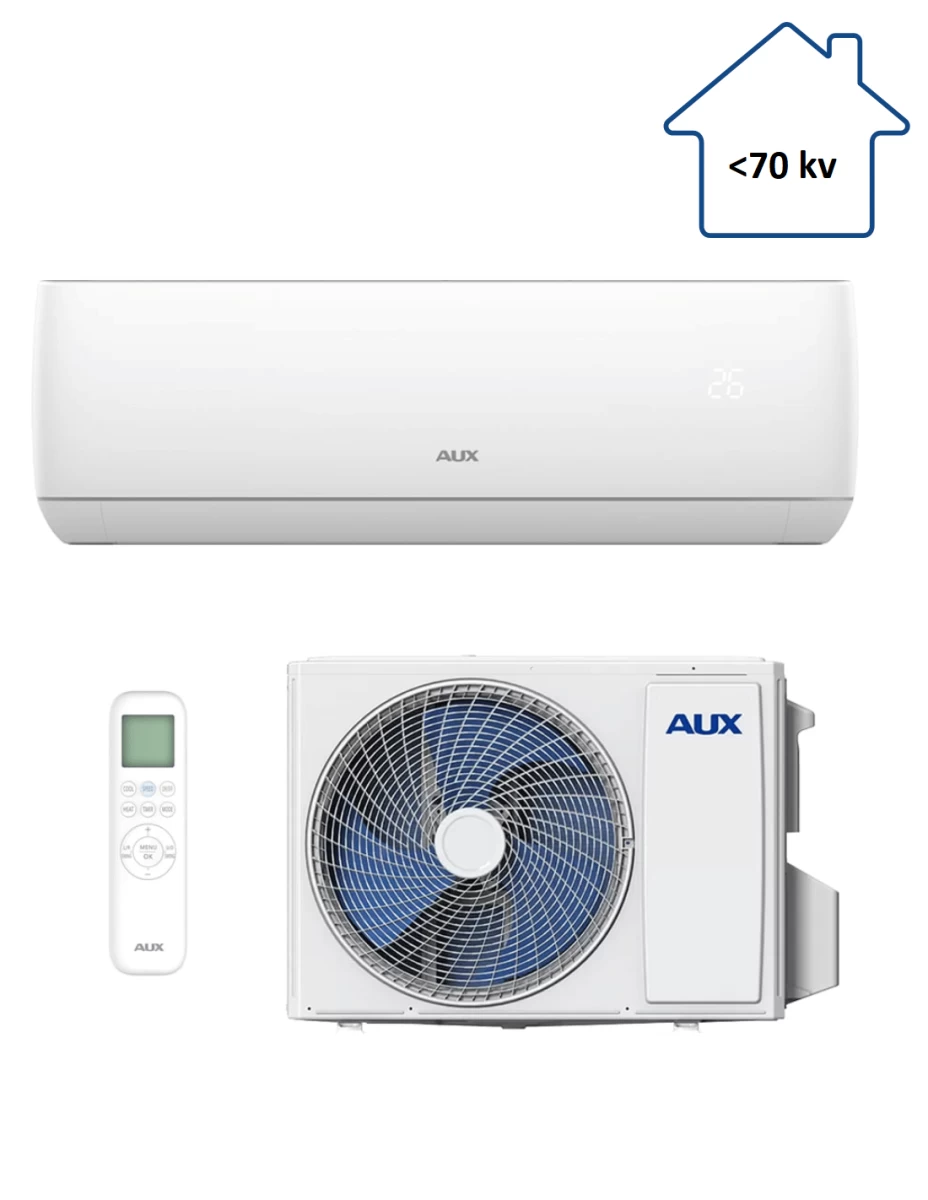 Šilumos siurblys AUX JA-Smart ASW- H24C5C4/JAR3DI 7,2/7,2kW