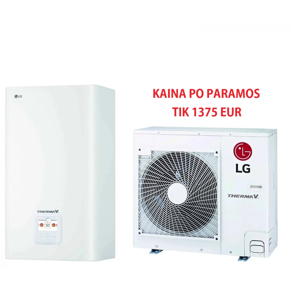 Šilumos siurblys LG Therma V Split HU091MR/ HN091MR 9,0kW Šilumos siurblys LG Therma V Split HU091MR/ HN091MR 9,0kW