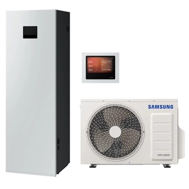 Šilumos siurblys oras/vanduo Samsung Climate Hub AI Home 9,0/8,7kW su talpa, trifazis Šilumos siurblys oras/vanduo Samsung Climate Hub AI Home 9,0/8,7kW su talpa, trifazis