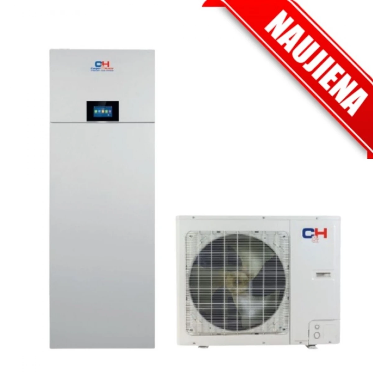 Šilumos siurblys oras-vanduo C&H Unitherm split su integruota vandens talpa (-25°C) Šilumos siurblys oras-vanduo C&H Unitherm split su integruota vandens talpa (-25°C)