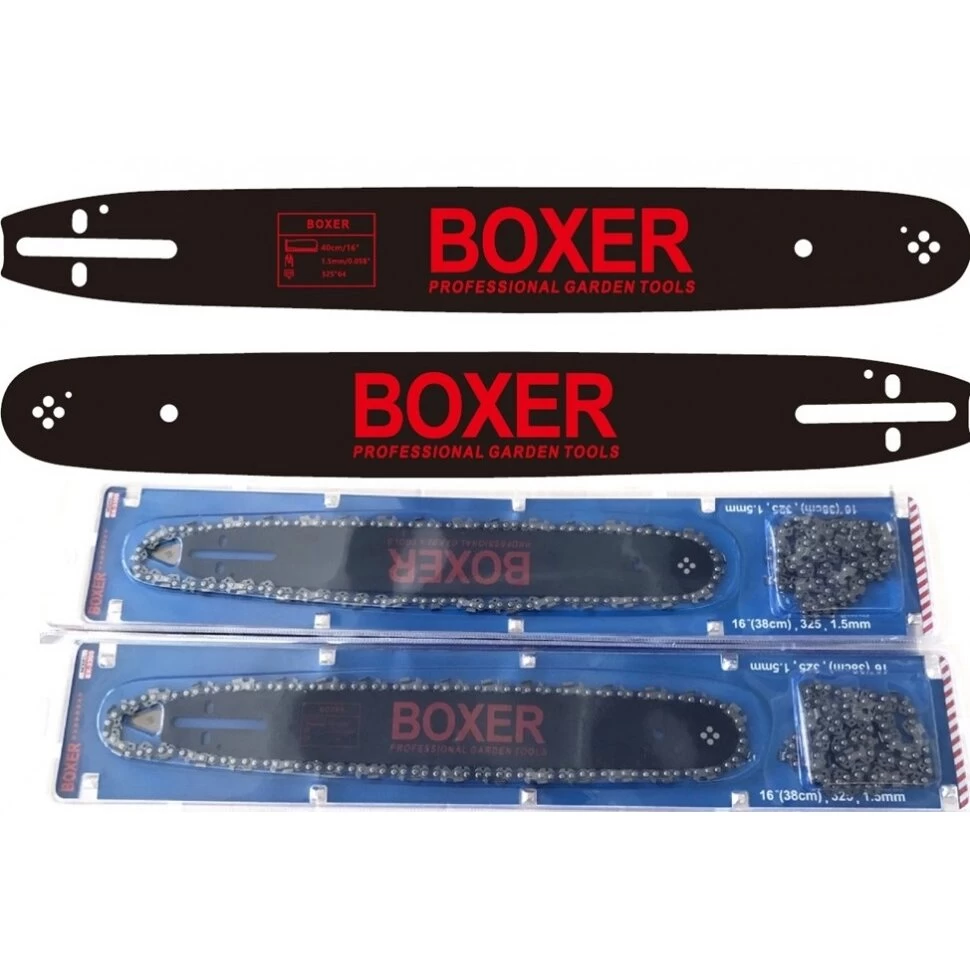 Šina + 2 grandinės 16'' 40cm BOXER BX-3305