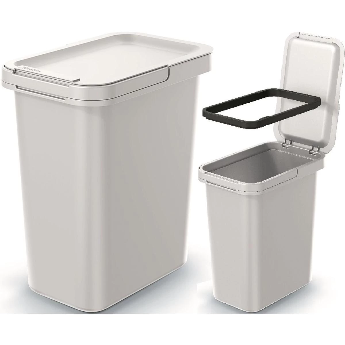 šiukšliadėžė 12 L Systema Sortibox Ash