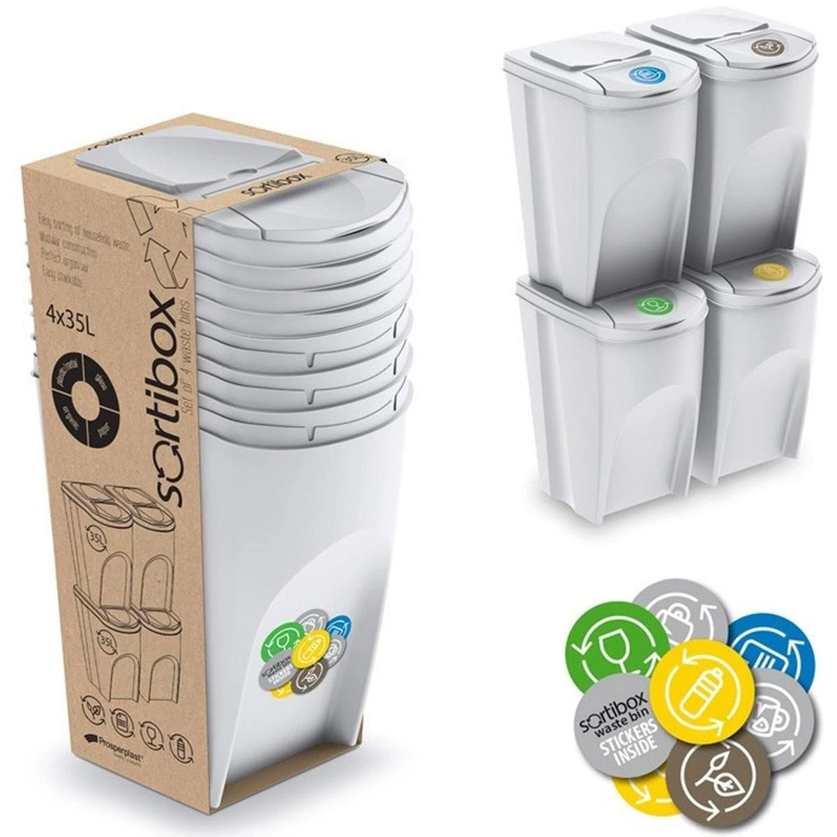 šiukšliadėžė 35 L Sortibox Rinkinys4 Vnt. Peržiūrėjimas