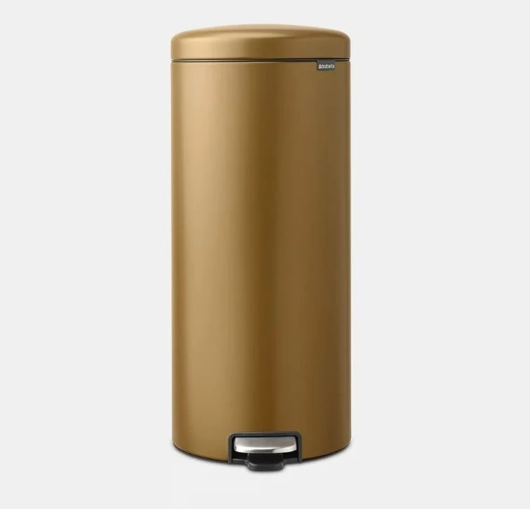 Šiukšliadėžė NEWICON su pedalu, 30l, warm brass, 238581
