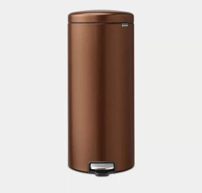 Šiukšliadėžė NEWICON su pedalu, 30l, warm bronze, 238789