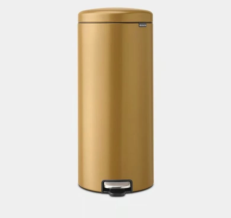 Šiukšliadėžė NEWICON su pedalu, 30l, warm gold, 238765