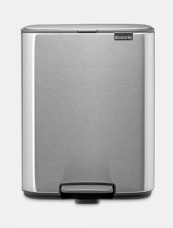 Šiukšlių dėžė Brabantia Bo, 12L., Matt Steel Fingerprint Proof, 238048