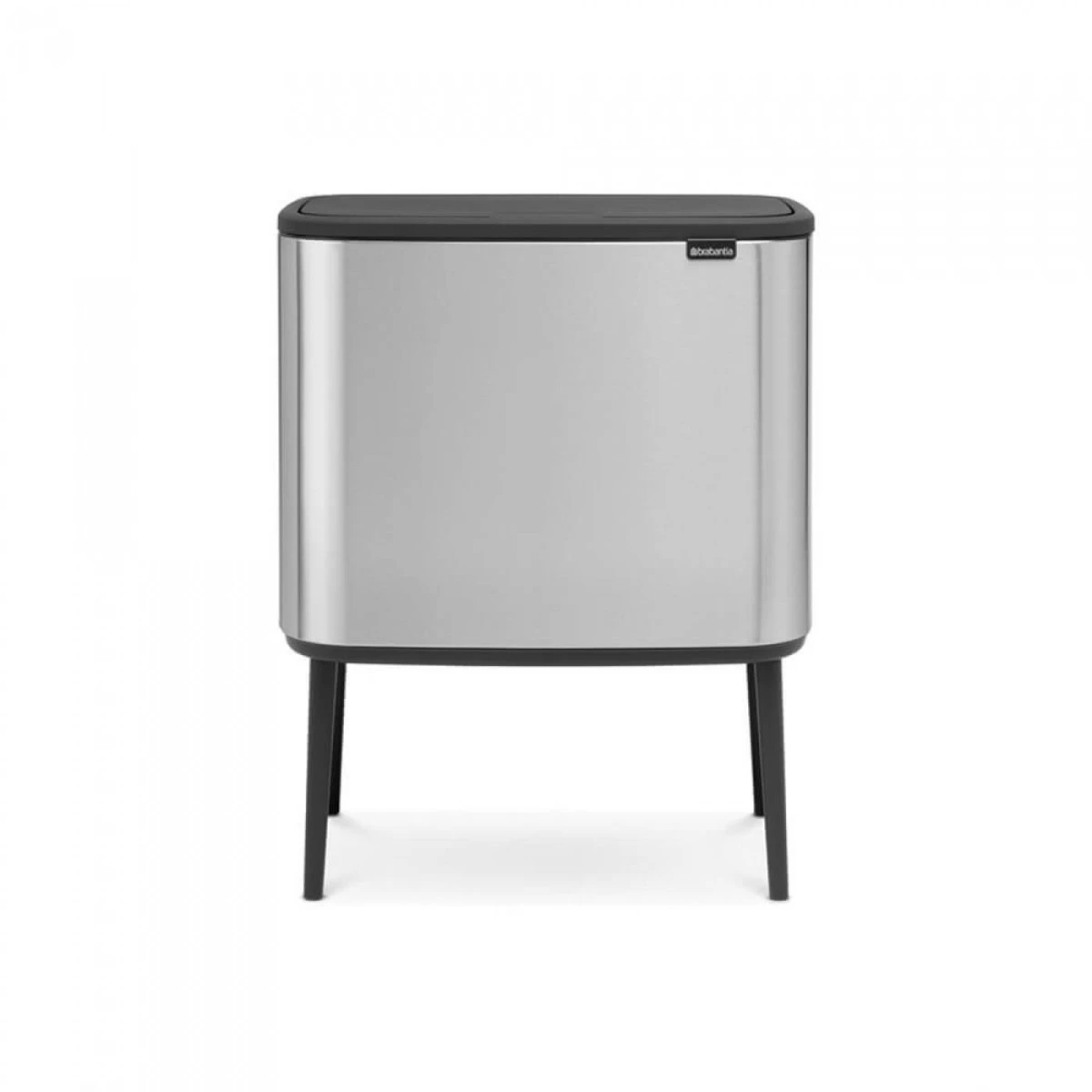 Šiukšlių dėžė Brabantia Bo Touch Bin 11 + 23 L, matt steel fingerprint proof 316227