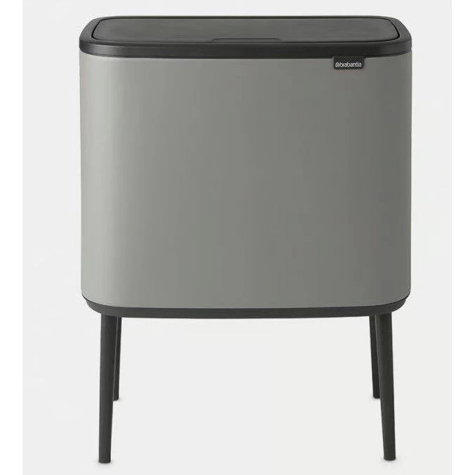 Šiukšlių dėžė Brabantia Bo Touch Bin 3x11L Mineral Concrete Grey