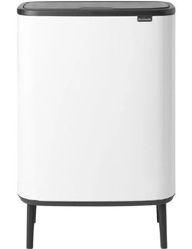 Šiukšlių dėžė Brabantia Bo Touch Bin Hi 2x30L, balta 130601