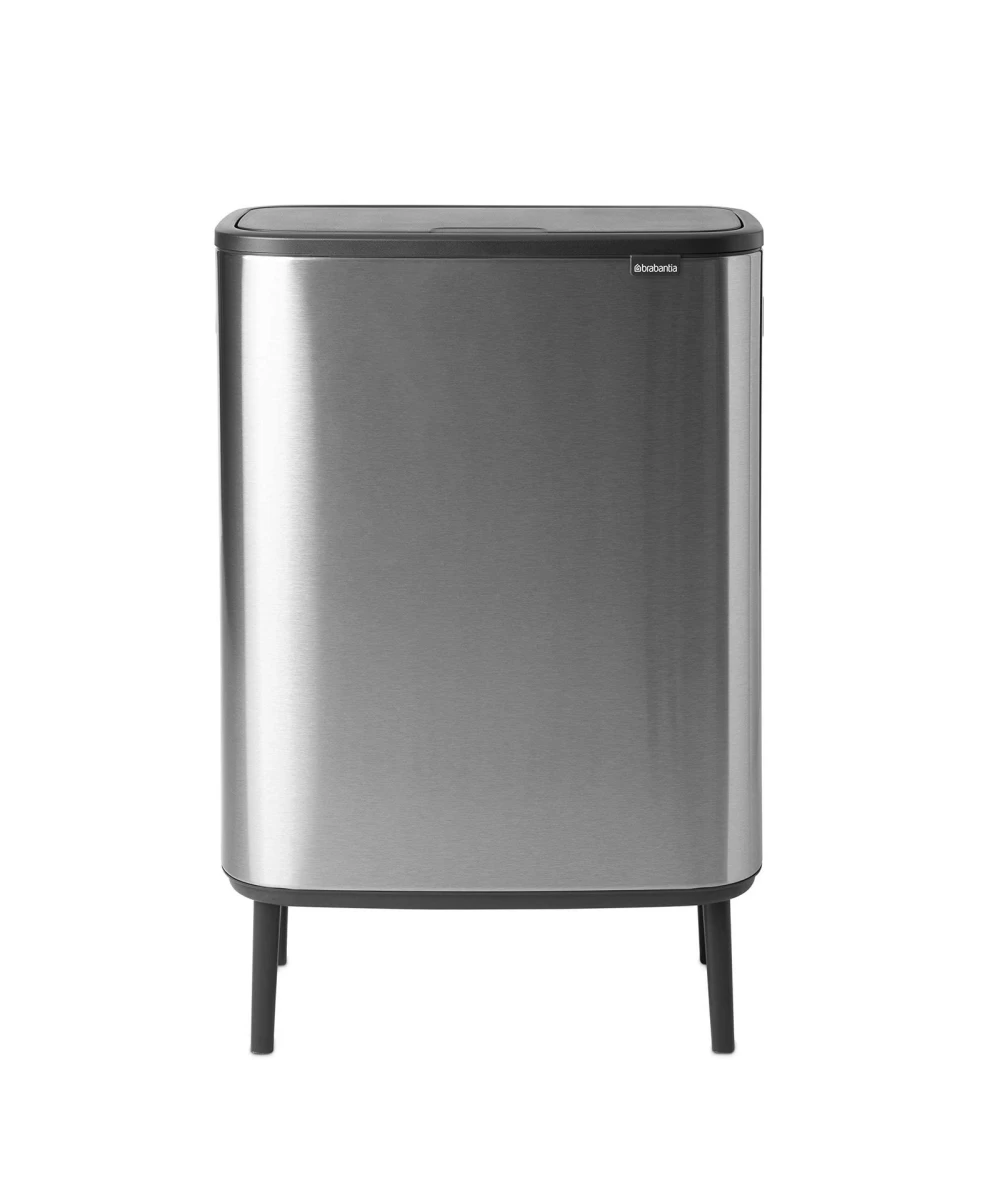 Šiukšlių dėžė Brabantia Bo Touch Bin Hi 2x30L, matinio plieno sp. 130649