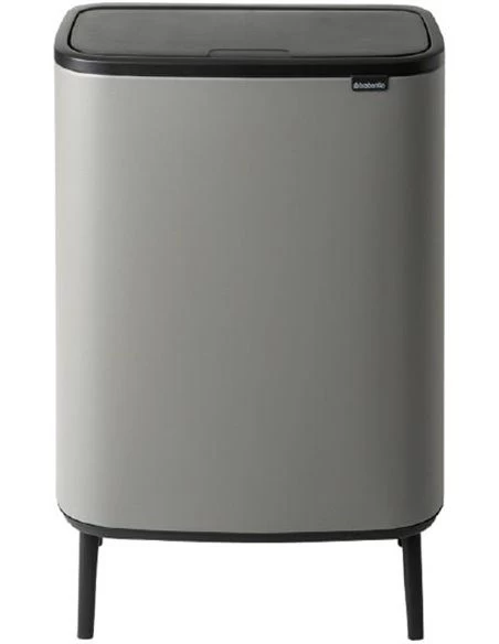 Šiukšlių dėžė Brabantia Bo Touch Bin Hi 2x30L, mineral concrete grey 130663