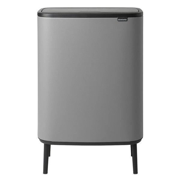 Šiukšlių dėžė Brabantia Bo Touch Bin Hi 60L, mineral concrete grey 130281