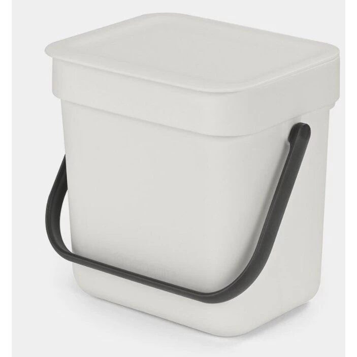 Šiukšlių dėžė Brabantia Sort &amp;amp; Go 3L Light Grey