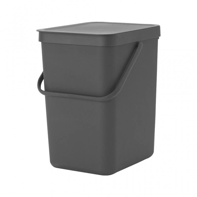 Šiukšlių dėžė Brabantia Sort &amp; Go 25 l, pilka 129940
