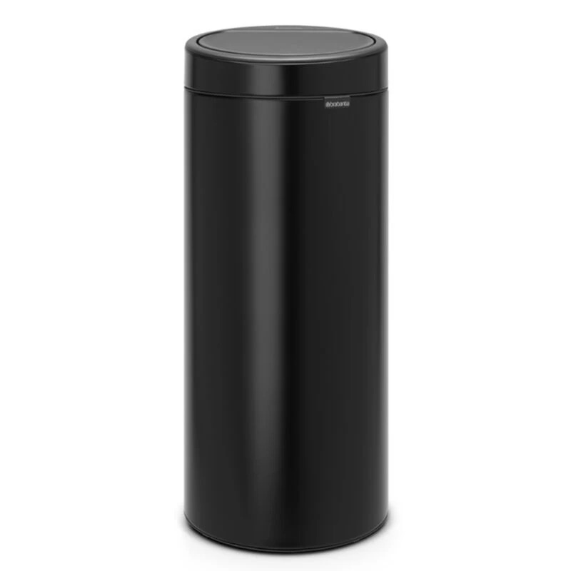 Šiukšlių dėžė Brabantia TOUCH 30L, matinė juoda, 115301