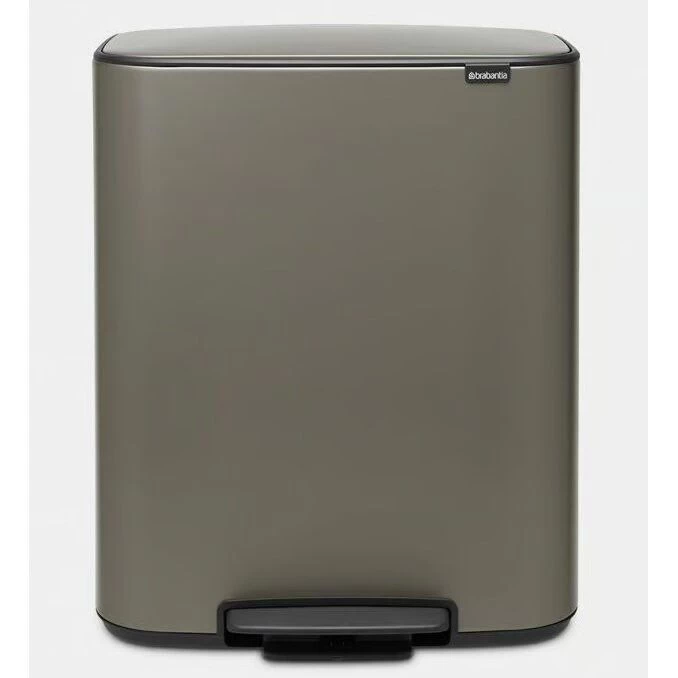 Šiukšlių dėžė su pedalu 60l, platinum, 211409