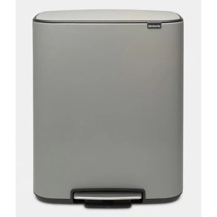Šiukšlių dėžė su pedalu BO 60L mineral concrete grey 211348