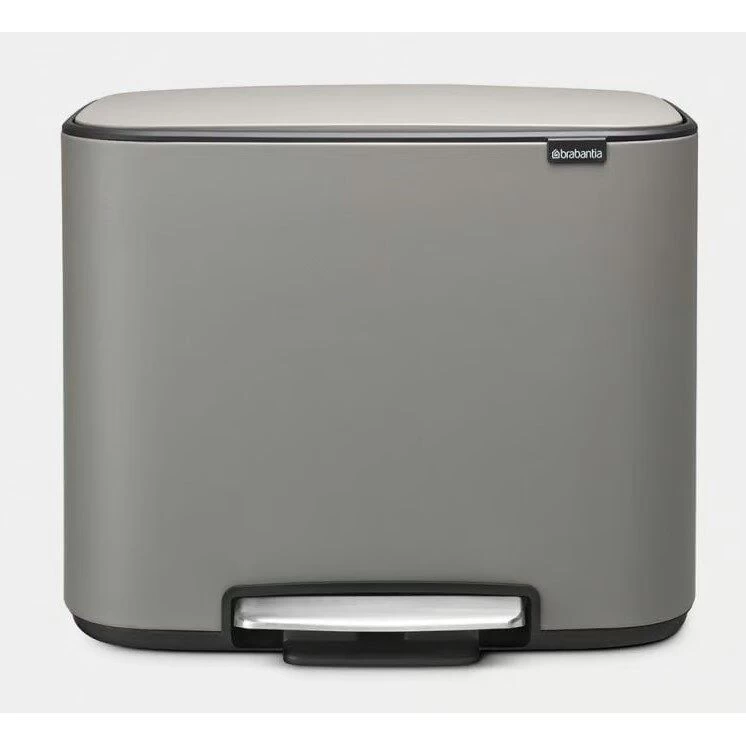 Šiukšlių dėžė su pedalu Brabantia Bo 36L Mineral Concrete Grey