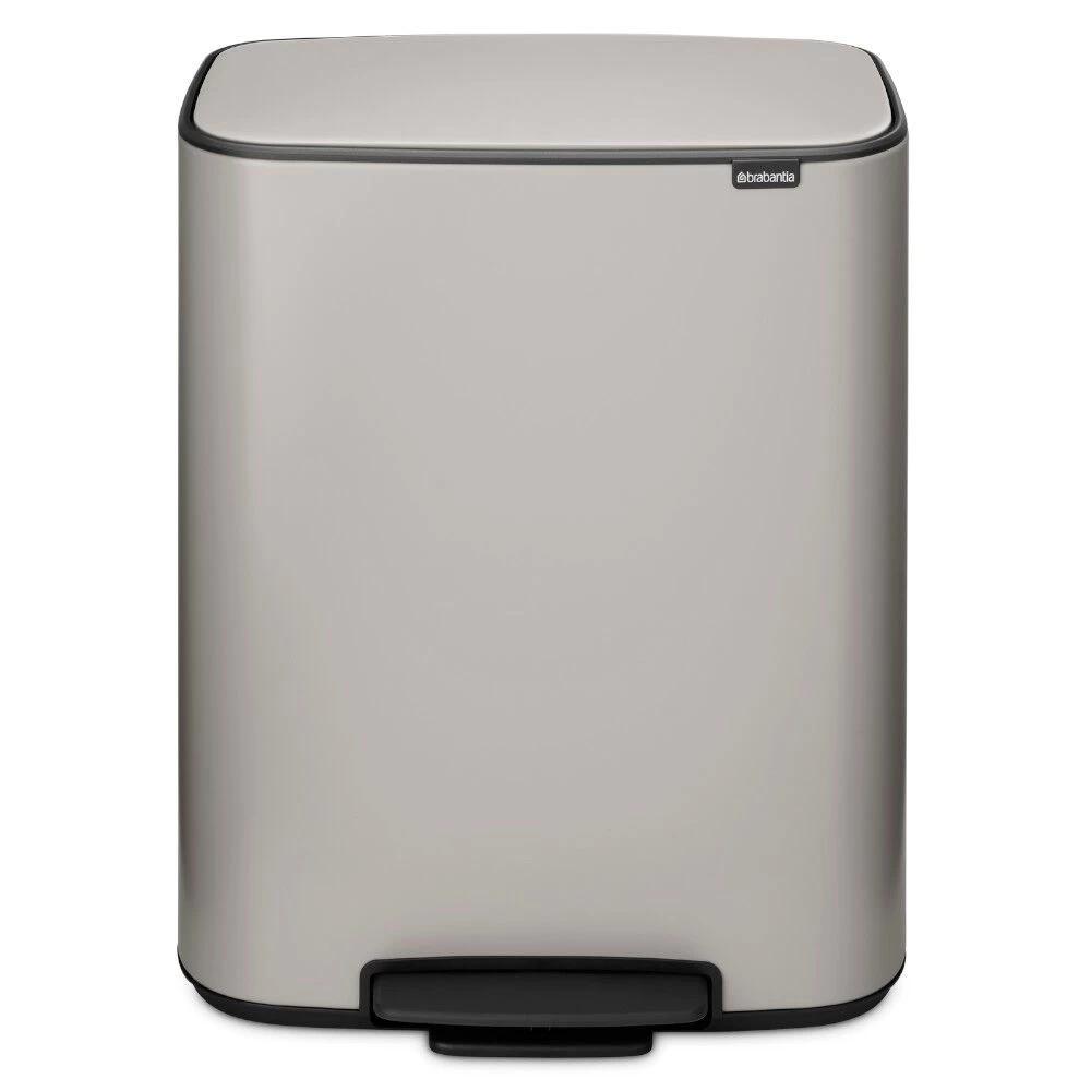 Šiukšlių dėžė su pedalu Brabantia Bo 60L, Soft Grey, 255083