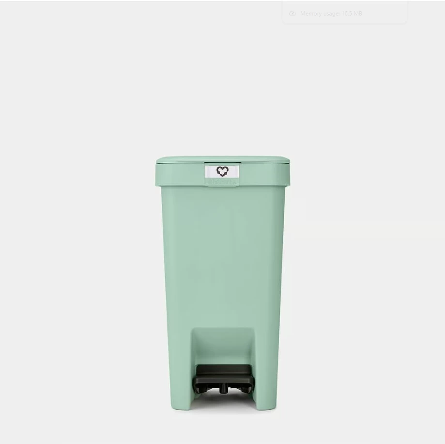 Šiukšlių dėžė su pedalu Brabantia StepUp 10L, Jade Green, 800368