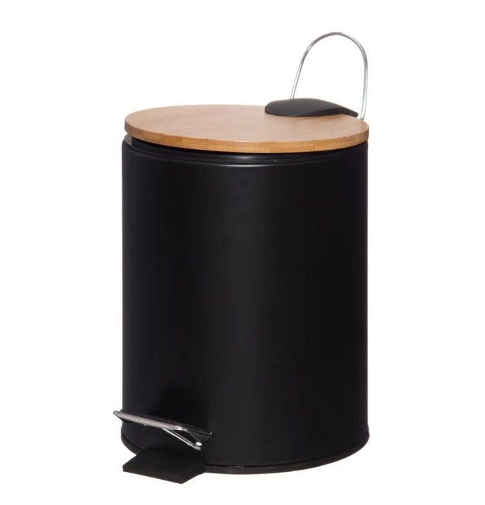 Šiuškliadėžė Woody 4Living, 3 L, juoda, 25449