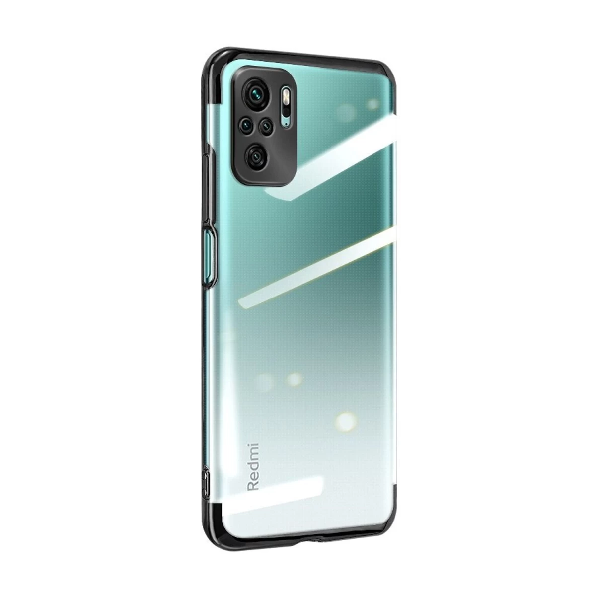 Skaidrios Spalvos Gelinis Dėklas Su Metaliniu Apvadu Xiaomi Redmi Note 10 5g / Poco M3 Pro Juodas Skaidrios Spalvos Gelinis Dėklas Su Metaliniu Apvadu Xiaomi Redmi Note 10 5g / Poco M3 Pro Juodas